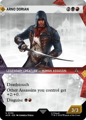Arno Dorian (Showcase) card from Universes Beyond: Assassin's Creed
