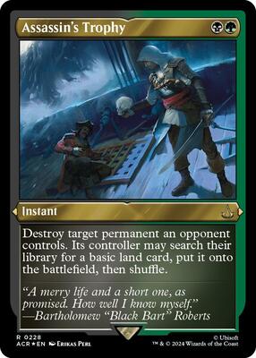 Assassin's Trophy (Foil Etched) card from Universes Beyond: Assassin's Creed