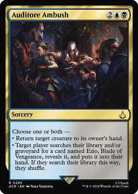 Auditore Ambush card from Universes Beyond: Assassin's Creed
