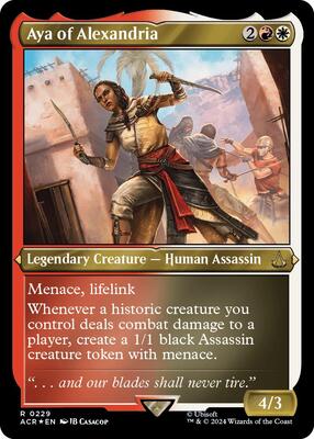 Aya of Alexandria (Foil Etched) card from Universes Beyond: Assassin's Creed