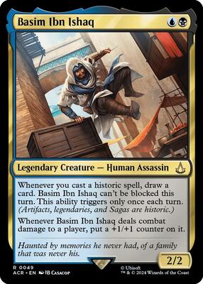 Basim Ibn Ishaq card from Universes Beyond: Assassin's Creed