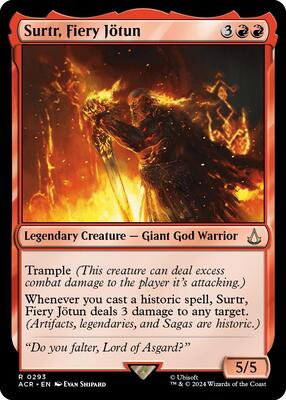 Surtr, Fiery Jötun card from Universes Beyond: Assassin's Creed