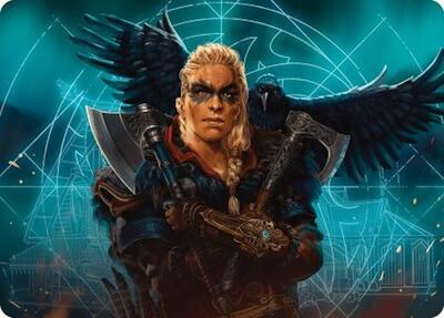 Eivor, Wolf-Kissed Art Card card from Art Series: Universes Beyond: Assassin's Creed