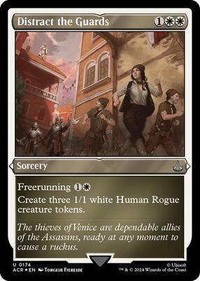 Distract the Guards (Foil Etched) card from Universes Beyond: Assassin's Creed