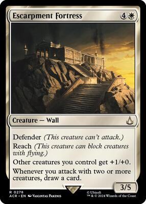 Escarpment Fortress card from Universes Beyond: Assassin's Creed