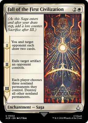 Fall of the First Civilization card from Universes Beyond: Assassin's Creed