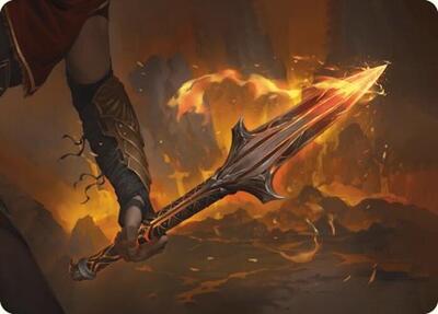 The Spear of Leonidas Art Card card from Art Series: Universes Beyond: Assassin's Creed