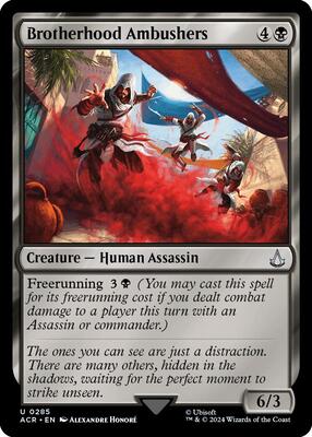 Brotherhood Ambushers card from Universes Beyond: Assassin's Creed