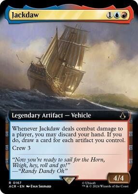 Jackdaw (Extended Art) card from Universes Beyond: Assassin's Creed