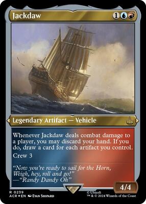 Jackdaw (Foil Etched) card from Universes Beyond: Assassin's Creed
