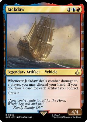 Jackdaw card from Universes Beyond: Assassin's Creed