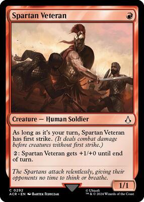 Spartan Veteran card from Universes Beyond: Assassin's Creed