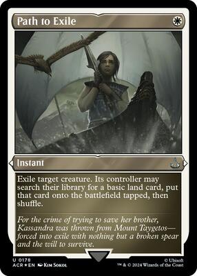 Path to Exile (Foil Etched) card from Universes Beyond: Assassin's Creed