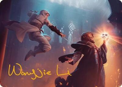 Mortify Art Card (Gold-Stamped Signature) card from Art Series: Universes Beyond: Assassin's Creed