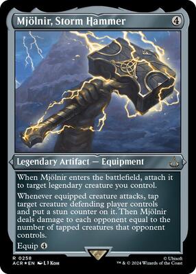 Mjolnir, Storm Hammer (Foil Etched) card from Universes Beyond: Assassin's Creed