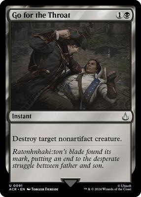 Go for the Throat card from Universes Beyond: Assassin's Creed