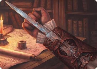Hidden Blade Art Card card from Art Series: Universes Beyond: Assassin's Creed