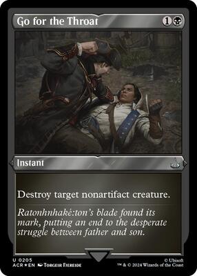 Go for the Throat (Foil Etched) card from Universes Beyond: Assassin's Creed