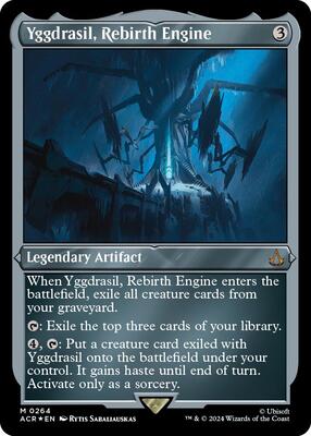 Yggdrasil, Rebirth Engine (Foil Etched) card from Universes Beyond: Assassin's Creed