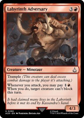 Labyrinth Adversary card from Universes Beyond: Assassin's Creed