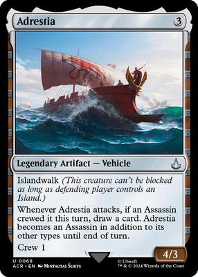 Adrestia card from Universes Beyond: Assassin's Creed
