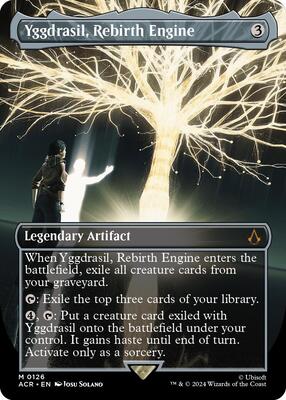 Yggdrasil, Rebirth Engine (Borderless) card from Universes Beyond: Assassin's Creed