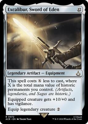 Excalibur, Sword of Eden card from Universes Beyond: Assassin's Creed