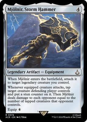 Mjolnir, Storm Hammer card from Universes Beyond: Assassin's Creed
