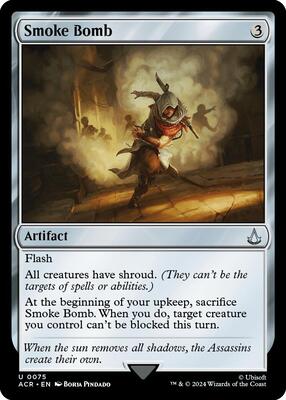 Smoke Bomb card from Universes Beyond: Assassin's Creed