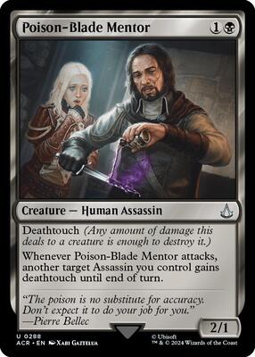 Poison-Blade Mentor card from Universes Beyond: Assassin's Creed
