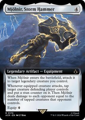 Mjolnir, Storm Hammer (Extended Art) card from Universes Beyond: Assassin's Creed