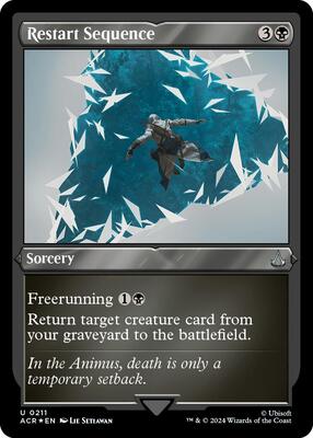 Restart Sequence (Foil Etched) card from Universes Beyond: Assassin's Creed