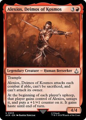 Alexios, Deimos of Kosmos card from Universes Beyond: Assassin's Creed