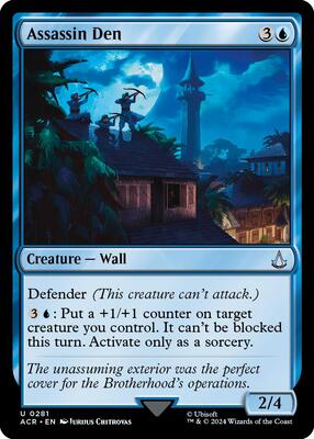 Assassin Den card from Universes Beyond: Assassin's Creed