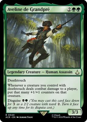 Aveline de Grandpre card from Universes Beyond: Assassin's Creed