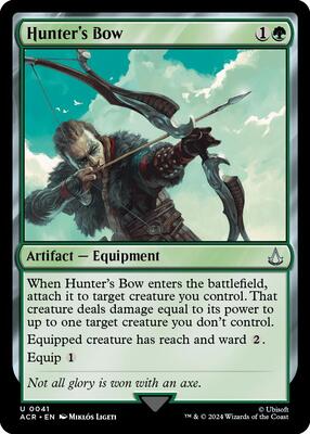 Hunter's Bow card from Universes Beyond: Assassin's Creed