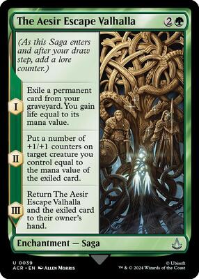 The Aesir Escape Valhalla card from Universes Beyond: Assassin's Creed