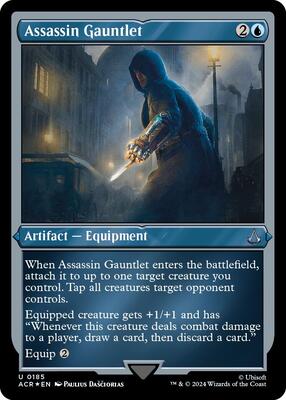 Assassin Gauntlet (Foil Etched) card from Universes Beyond: Assassin's Creed