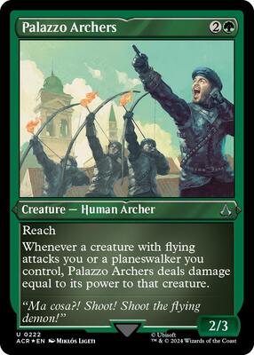 Palazzo Archers (Foil Etched) card from Universes Beyond: Assassin's Creed