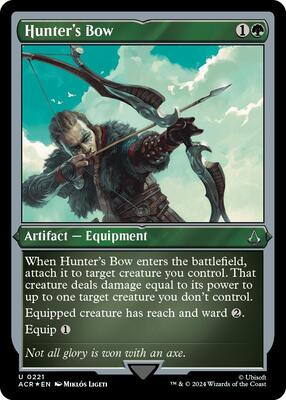 Hunter's Bow (Foil Etched) card from Universes Beyond: Assassin's Creed