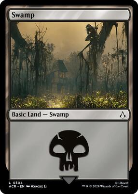 Swamp (0304) card from Universes Beyond: Assassin's Creed