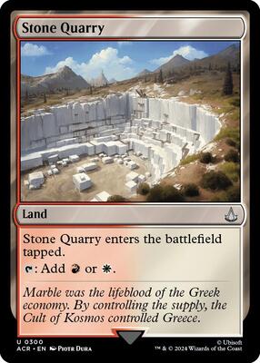 Stone Quarry card from Universes Beyond: Assassin's Creed