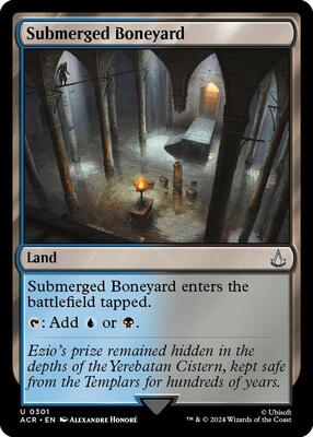 Submerged Boneyard card from Universes Beyond: Assassin's Creed