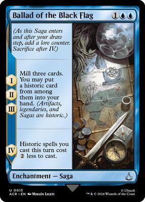 Ballad of the Black Flag card from Universes Beyond: Assassin's Creed