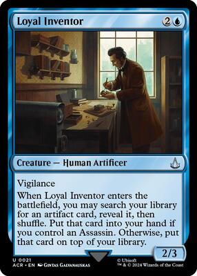 Loyal Inventor card from Universes Beyond: Assassin's Creed