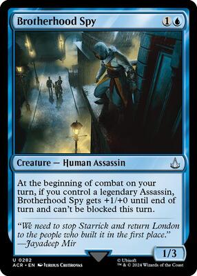Brotherhood Spy card from Universes Beyond: Assassin's Creed