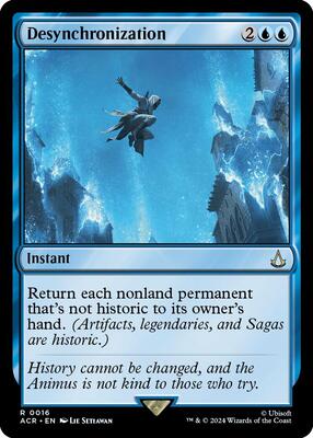 Desynchronization card from Universes Beyond: Assassin's Creed