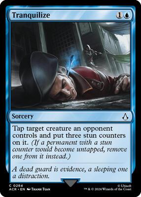 Tranquilize card from Universes Beyond: Assassin's Creed