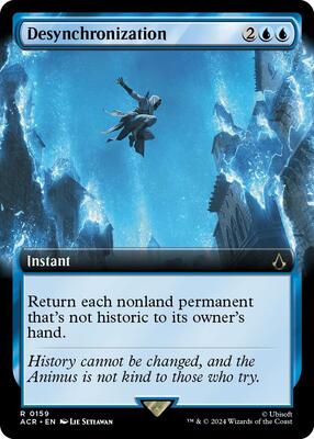 Desynchronization (Extended Art) card from Universes Beyond: Assassin's Creed