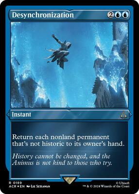 Desynchronization (Foil Etched) card from Universes Beyond: Assassin's Creed